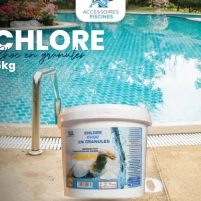 Chlore choc en granulés pour piscine 5 kg