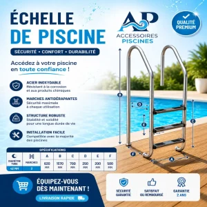 echelle de piscine standars Tunisie