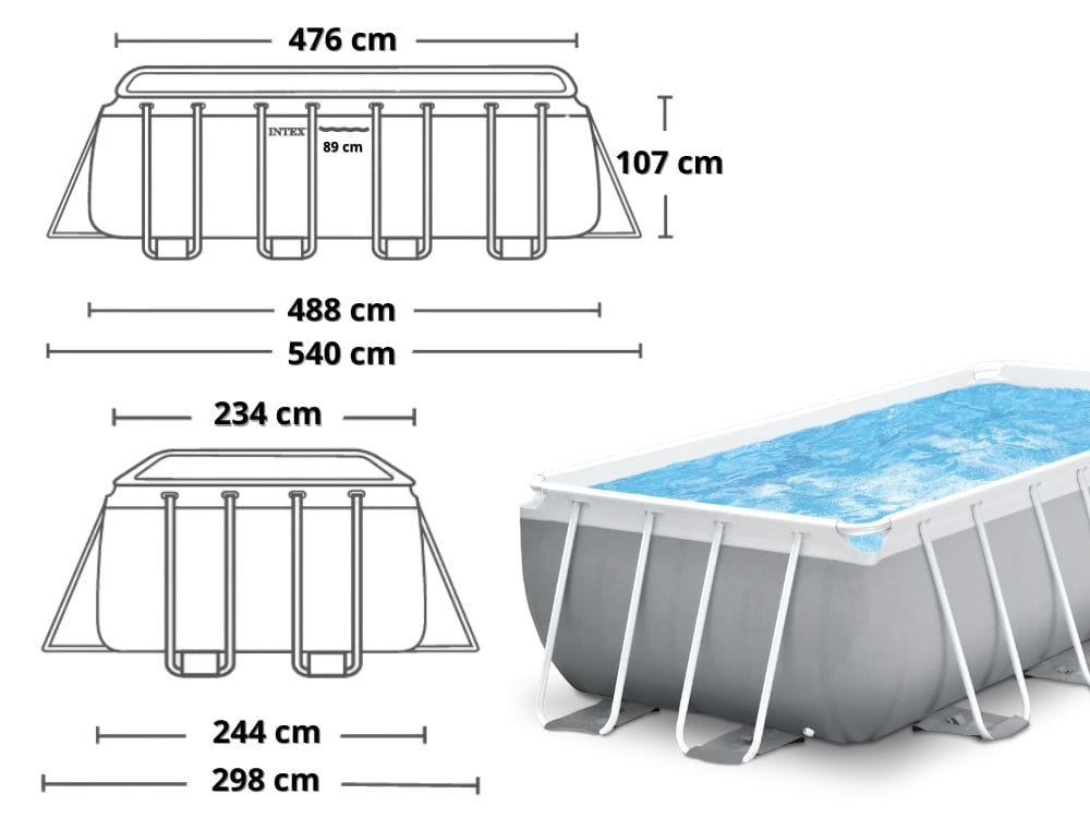 Piscine Intex Prism Frame 4,88 x 2,44 x 1,07 m pour familles et loisirs Tunisie Piscine Intex Prism Frame 4,88 x 2,44 x 1,07 m pour familles et loisirs Tunisie