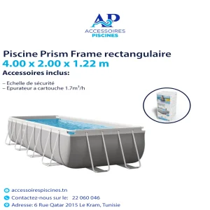 Piscine Intex Prism Frame 4,00 x 2,00 x 1,22 m Tunisie Tunisie
