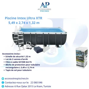 Piscine Intex Ultra XTR 5,49 x 2,74 x 1,32 m Tunisie Tunisie