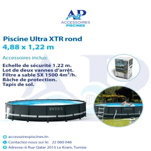 Piscine Intex Ultra XTR ronde 4,88 x 1,22 m Tunisie Tunisie