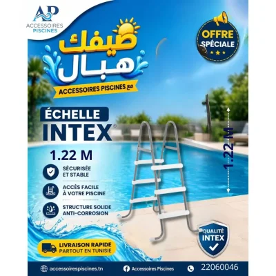 Échelle de sécurité Intex 122 cm pour piscine hors sol Échelle de sécurité Intex 122 cm pour piscine hors sol