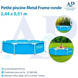 piscine tubulaire metal frame 2 44 x 0 51 m Tunisie 28205 Tunisie