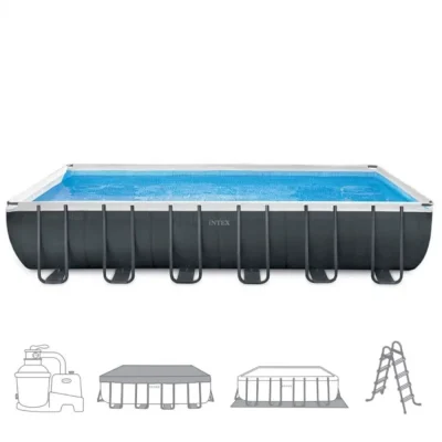 Piscine tubulaire Intex Ultra XTR 7,32 x 3,66 x 1,32 m avec filtre à sable